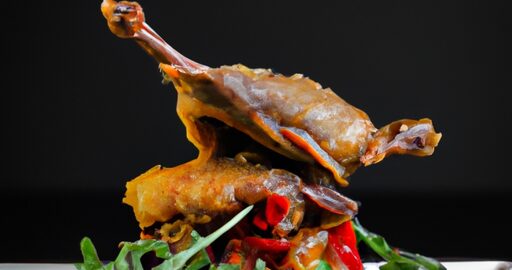 Pečená kachna s česnekem.