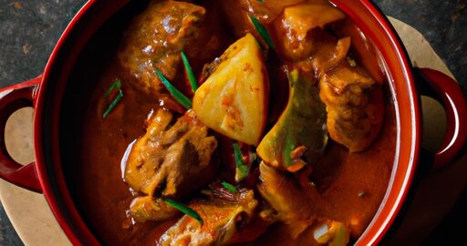 Kořeněný kuřecí masový guláš