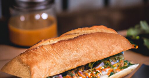 Bahn mi s pečenou kachnou