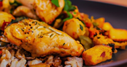 Exotický kari s kuřecím masem