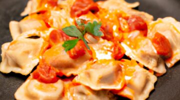 Ravioli s rajčatovou omáčkou