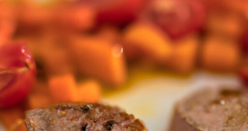 Pečený kachní prsní steak.