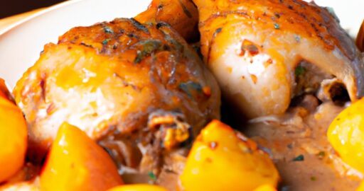 Kuřecí kašička s houbami.