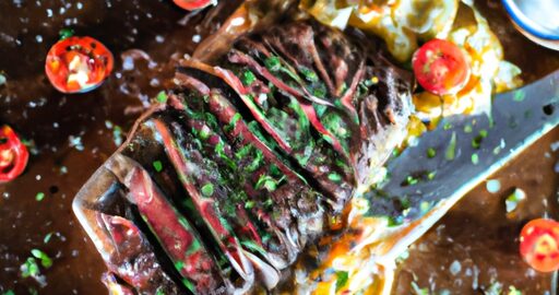 Argentinský biftek na grilu