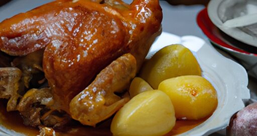 Pečená kachna s česnekem