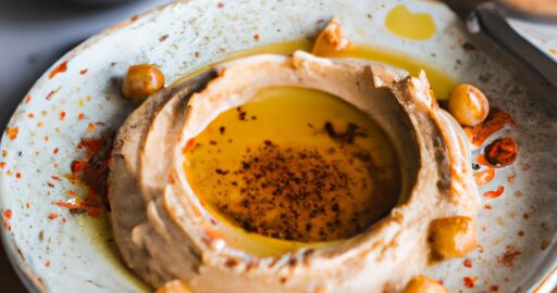 Hummus s tahinou a olivovým olejem