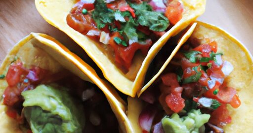 Plněné taco s guacamole