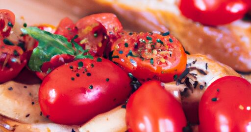 Italský bruschetta.