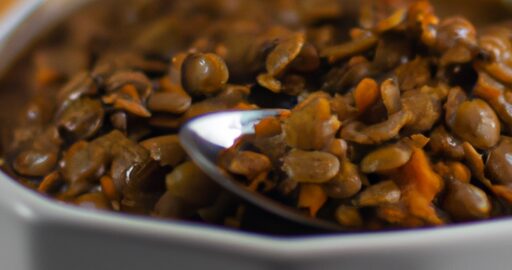 Lentilky s bramborovou kaší