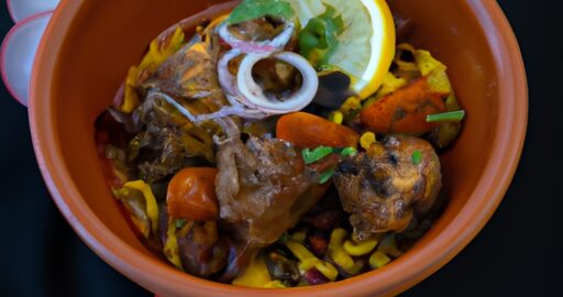 Marocká tajine s kuřecím masem