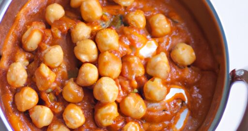 Chickpea curry s kokosovým mlékem