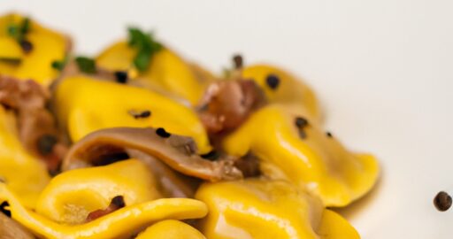 Ravioli se špenátem a rajčaty