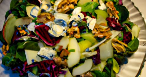 Jáhlový salát se sýrem Roquefort