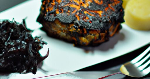 Krajíc strouhaného moučníku se šlehačkou.