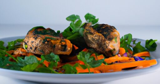 Kuřecí kebab s bazalkou