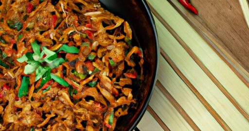 Kuřecí nudle s chilli a zeleninou