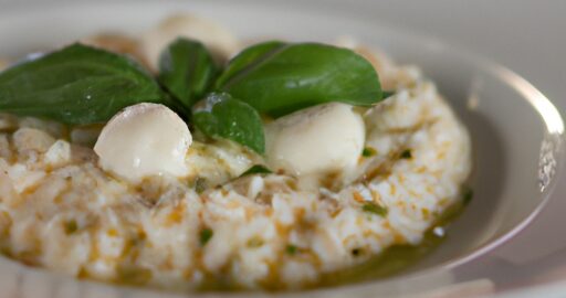 Risotto s mozzarellou a rajčaty