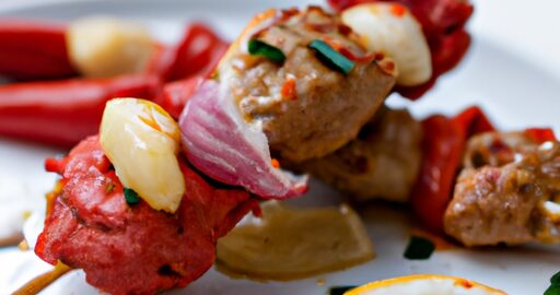 Hovězí satay s arašídovou omáčkou