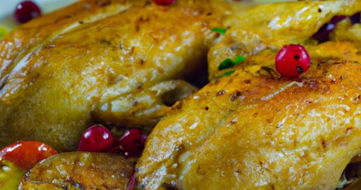 Kuřecí kachna s pomerančovou omáčkou