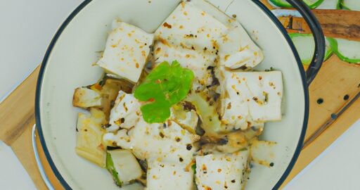 Kuřecí“ tofu s kokosovým mlékem