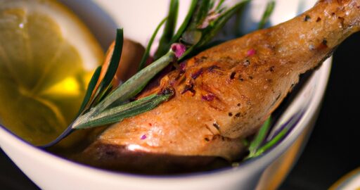 Kuře s citronem a olivami