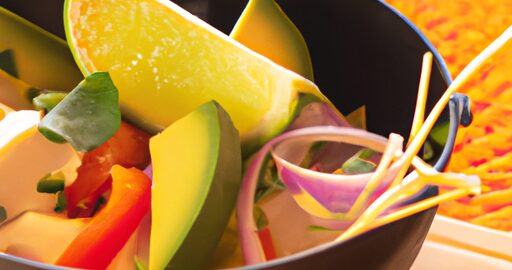 Ceviche z lososa a avokáda