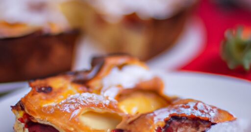 Jablečný koláč s ořechovou náplní