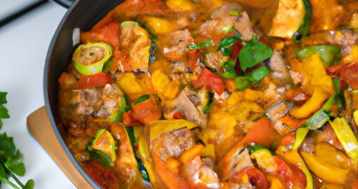 Kuřecí ratatouille s bylinkovou omáčkou