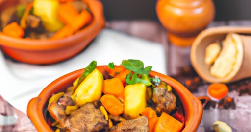 Tagine s jehněčím a sušenými švestkami