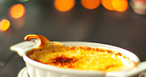 Crème brûlée s jahodami