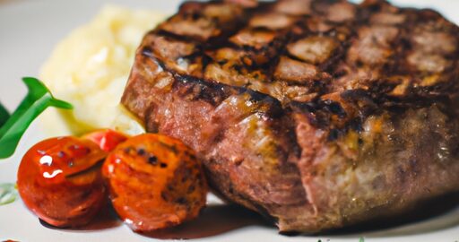 Hovězí steak s bramborovou náplní