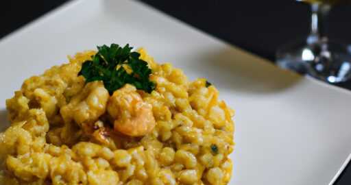 Risotto se šafránem a hříbky