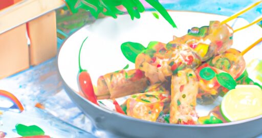 Kuře satay s arašídy