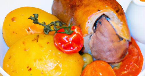 Kuřecí rolky s rajčaty.