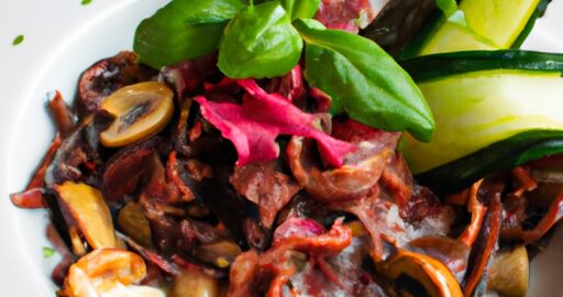 Grilovaný mořský bronz na šalátu