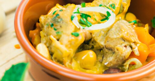 Marocké kuřecí tajine s olivami