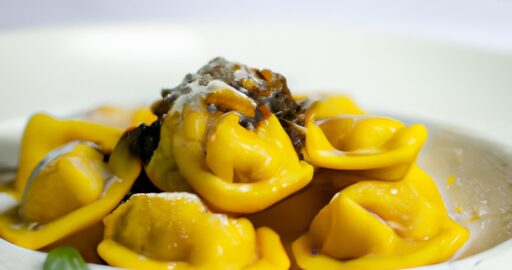 Cuketové ravioli se špenátem