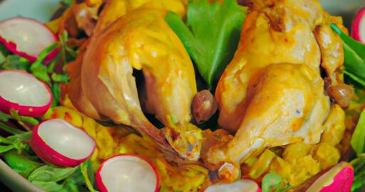 Kuře v zeleninové omáčce.