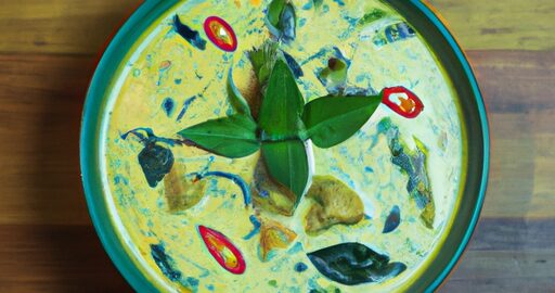 Thajský zeleninový curry.