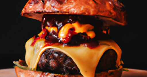 Burger z červené řepy