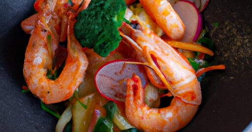 Grilované krevety s koriandrem