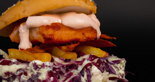 Krůtí burger s coleslaw