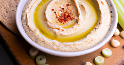 Humus s česnekem a tahinou