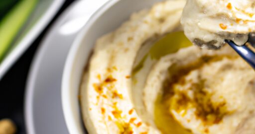 Hummus s pikantními sezamovými krůtky