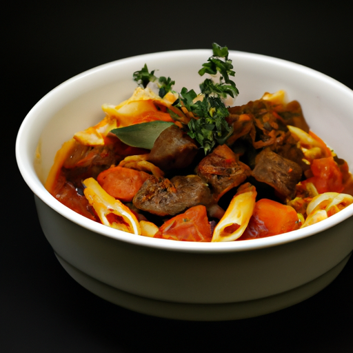 Bylinkově kořeněný hovězí ragú