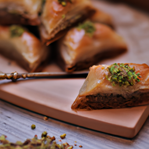 Baklava s medem a ořechy