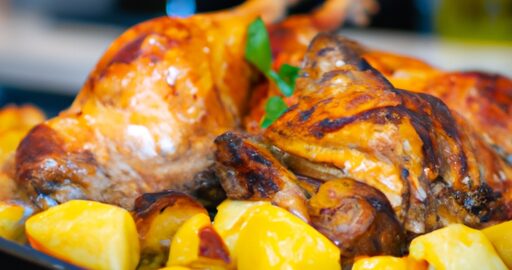 Pečený kachní stehno s bramborovým pyré