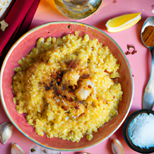 Kuskus s ovocem a mandlovým posypem