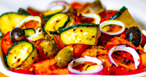 Pikantní lilek s rajčaty.