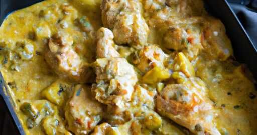 Zeleninová kari s kuřecím masem